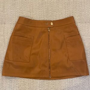 Free people fo leather skirt